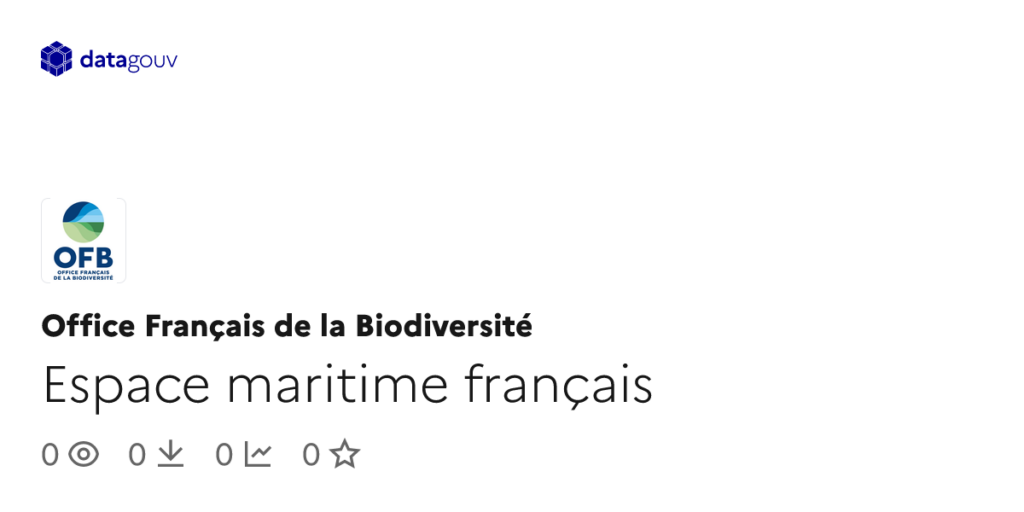 Analyse des données sur l’espace maritime français par des chercheurs du CNRS.
