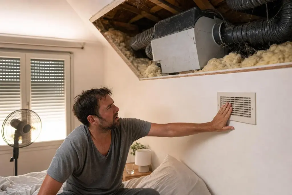 Canicule : un détail de la VMC peut rendre votre chambre dangereusement chaude.