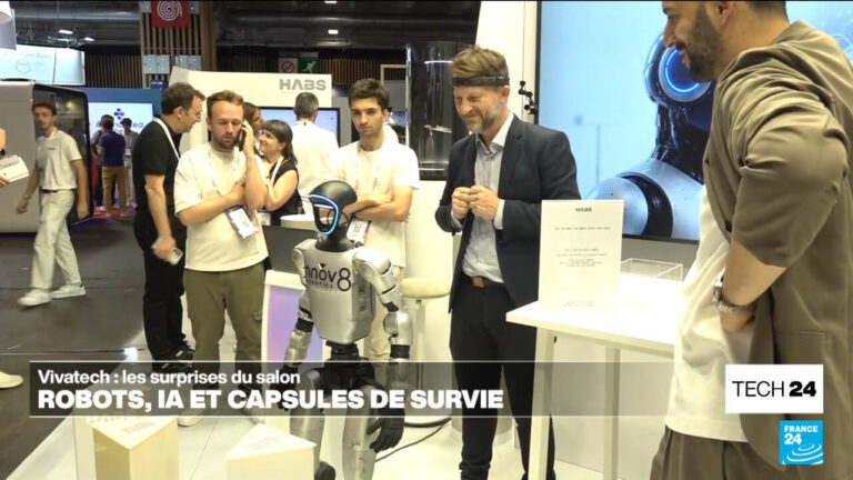 Un robot présente des capacités de lecture de pensée au salon Vivatech à Paris