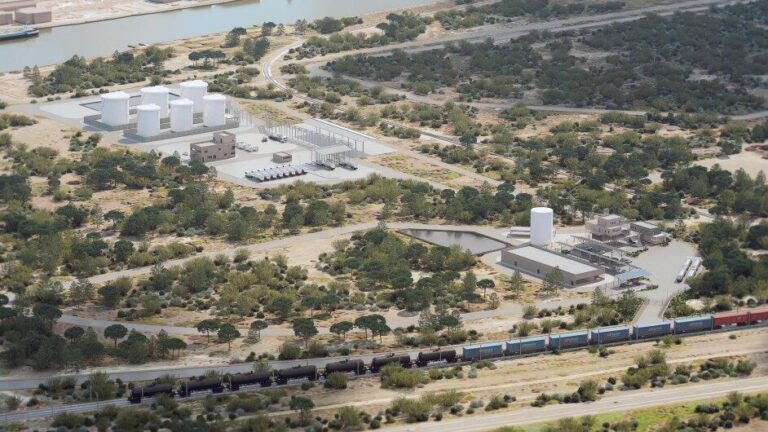 Projet d’usine de carburant vert pour décarboner le golfe de Fos sur une zone humide.