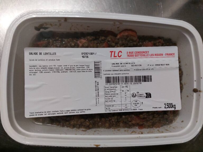 SALADE DE LENTILLES ET CERVELAS