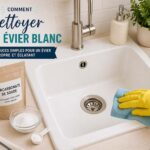 Nettoyage efficace des éviers blancs : méthodes recommandées par des experts en entretien ménager.