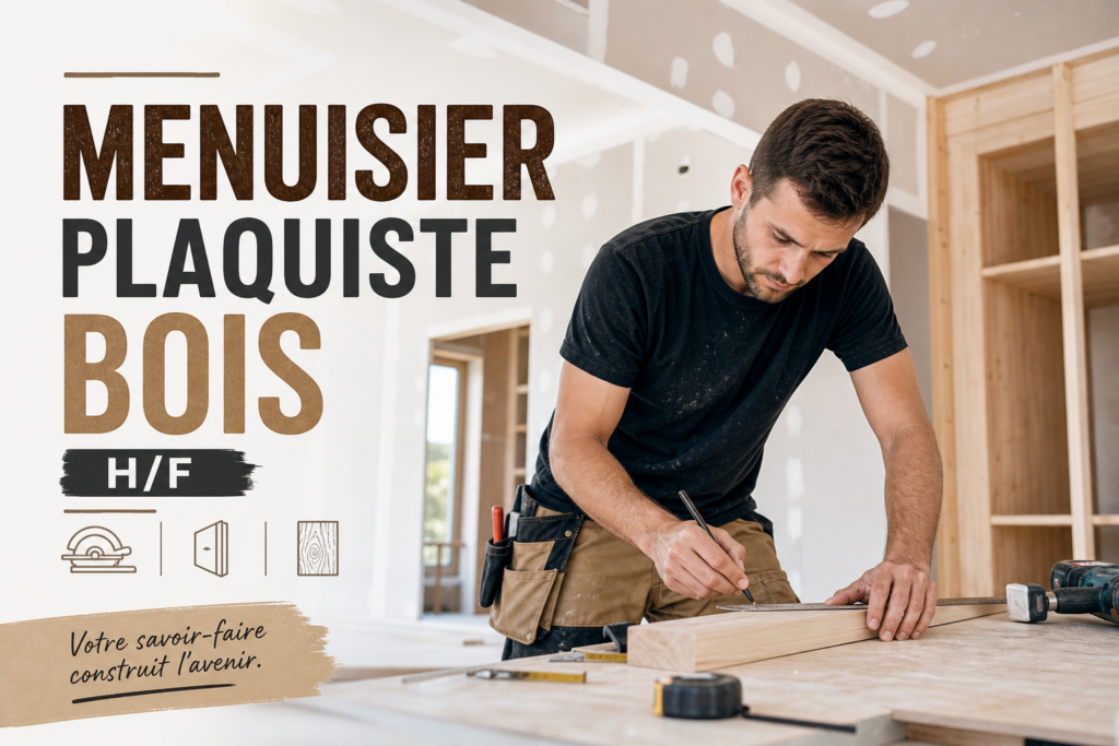 Menuisier plaquiste bois H/F