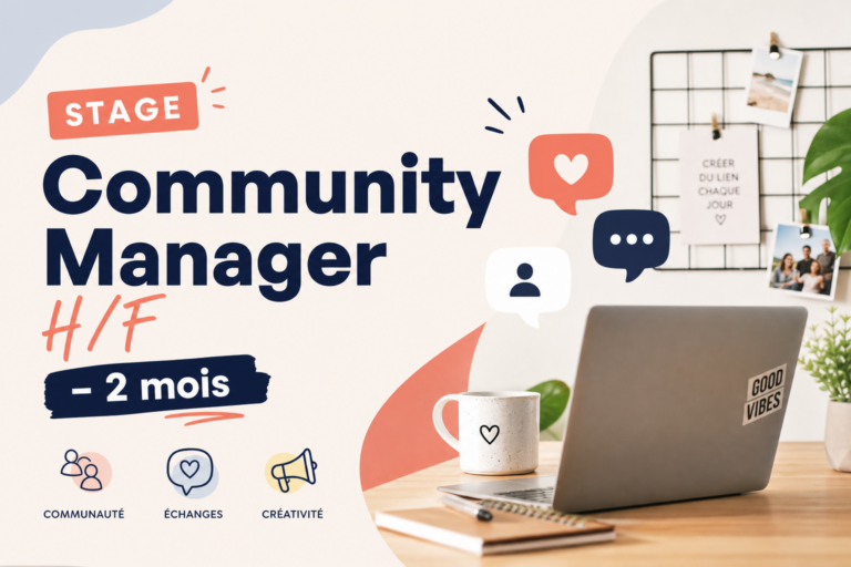 Stage Community Manager H/F – 2 mois