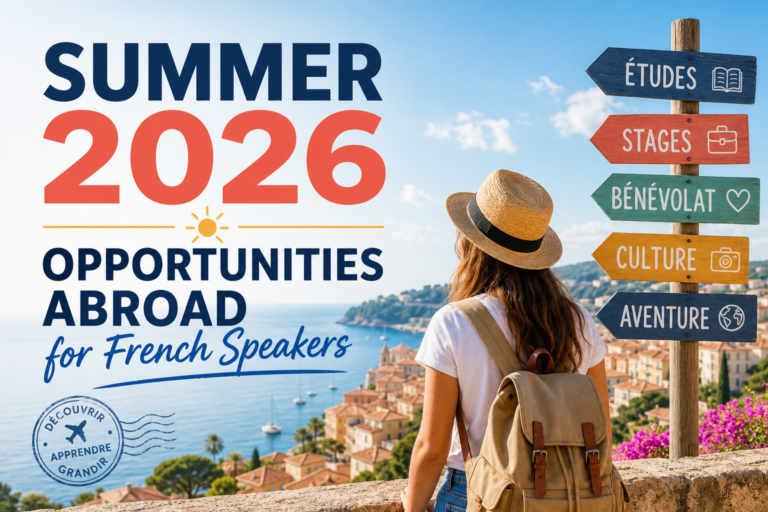 Summer 2026 Opportunities Abroad for French Speakers