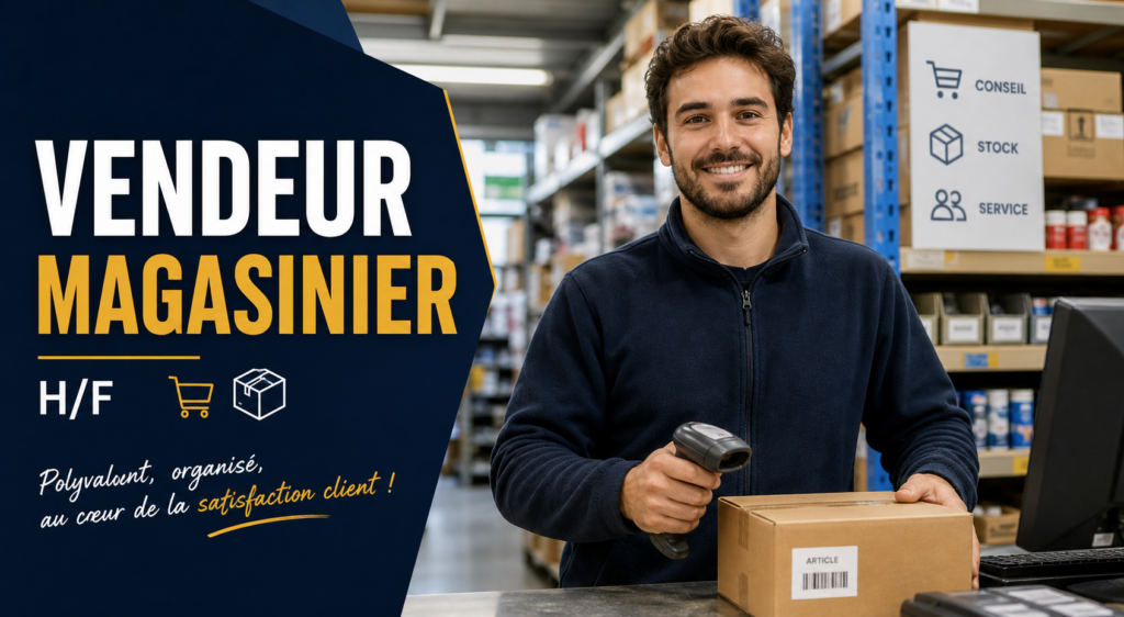 Vendeur magasinier H/F