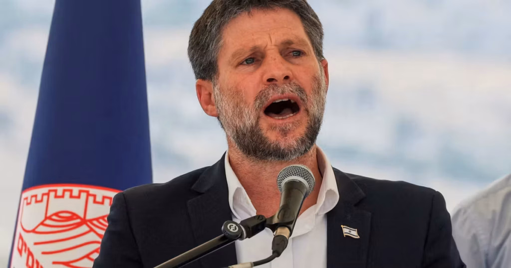Bezalel Smotrich, ministre israélien, interdit de territoire en France pour ses positions.