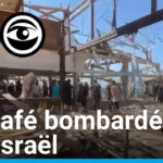 Gaza : un café détruit par des bombardements israéliens, témoins sur place.