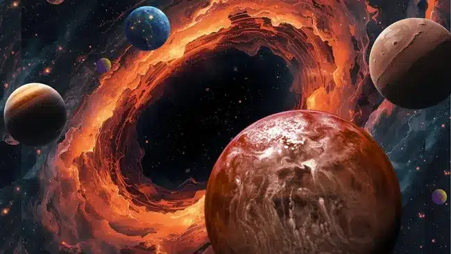 Des chercheurs découvrent que des millions de planètes pourraient se former autour de trous noirs supermassifs.