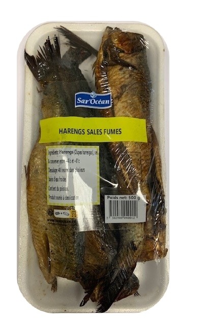 harengs fumés salés barquette 500G