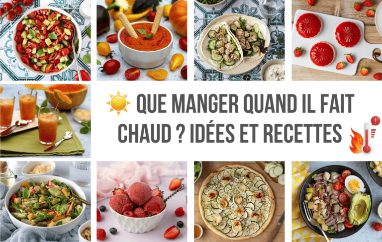 Que manger en période de canicule ? Recettes adaptées aux fortes températures.