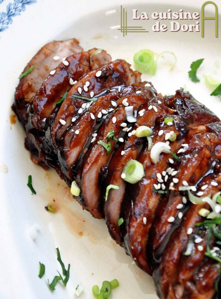 Filet mignon laqué à la coriandre et cébette : une recette traditionnelle revisité.