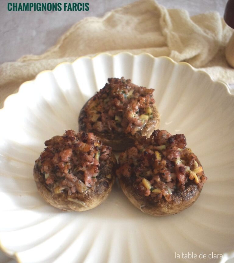 Recette express de champignons farcis : une option rapide pour les repas en famille.