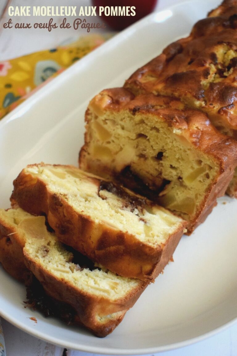 Recette de cake moelleux aux pommes et au chocolat pour les fêtes de Pâques en France