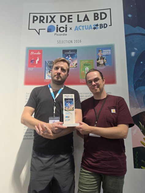 Les Cosmonautes remportent le 6e Prix Ici Picardie/ActuaBD de la bande dessinée.