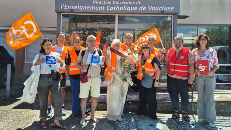 Des enseignantes de Rognonas s’opposent à la perte de prévoyance des OGEC