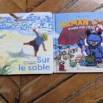 Deux livres pour enfants explorent les thèmes de l&rsquo;été : « Maman Ours n&rsquo;aime pas l&rsquo;été » et « Sur le sable ».
