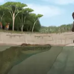 Géant crocodile découvert : une menace pour les ancêtres humains selon des chercheurs.