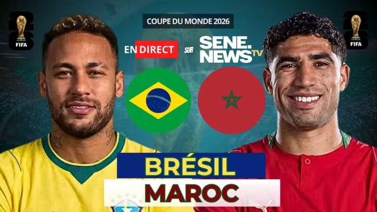 Brésil et Maroc s’affrontent dans un match décisif au Mondial 2026.