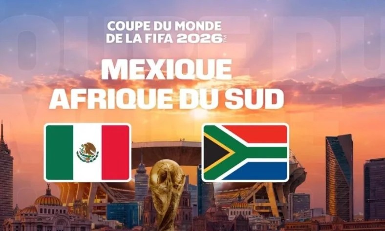Le Mexique bat l’Afrique du Sud 2-0 en ouverture du Mondial 2026, Groupe A.