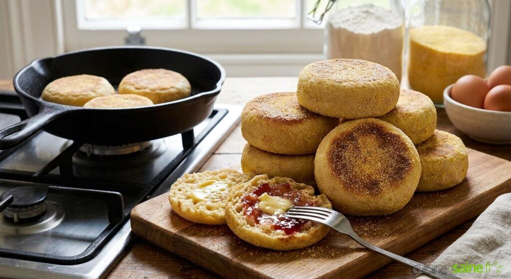 Muffins anglais sans gluten : une alternative appréciée par les consommateurs britanniques.