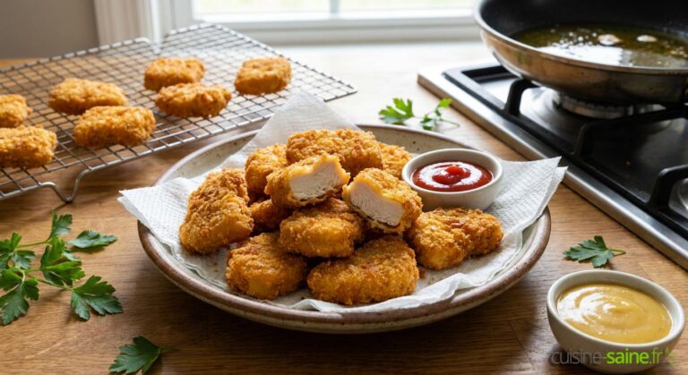 Nuggets de poulet maison croustillants sans gluten : une alternative saine pour les consommateurs.