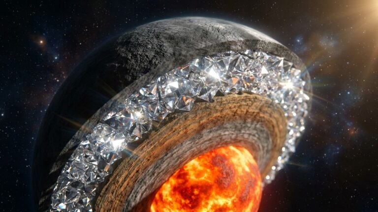 Des chercheurs de Yale révèlent que 33 % de la masse de 55 Cancri e est constituée de diamant pur.
