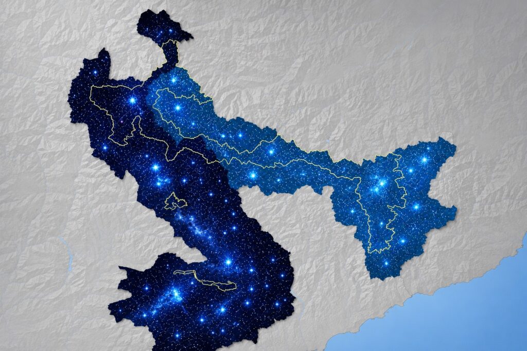La réserve étoilée Alpes Azur Mercantour s’étend jusqu’en Italie.