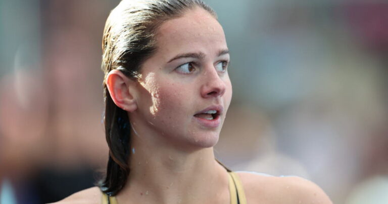 Léon Marchand en tête, Marina Jehl et Antoine Marc qualifiés pour la finale des championnats de France de natation.