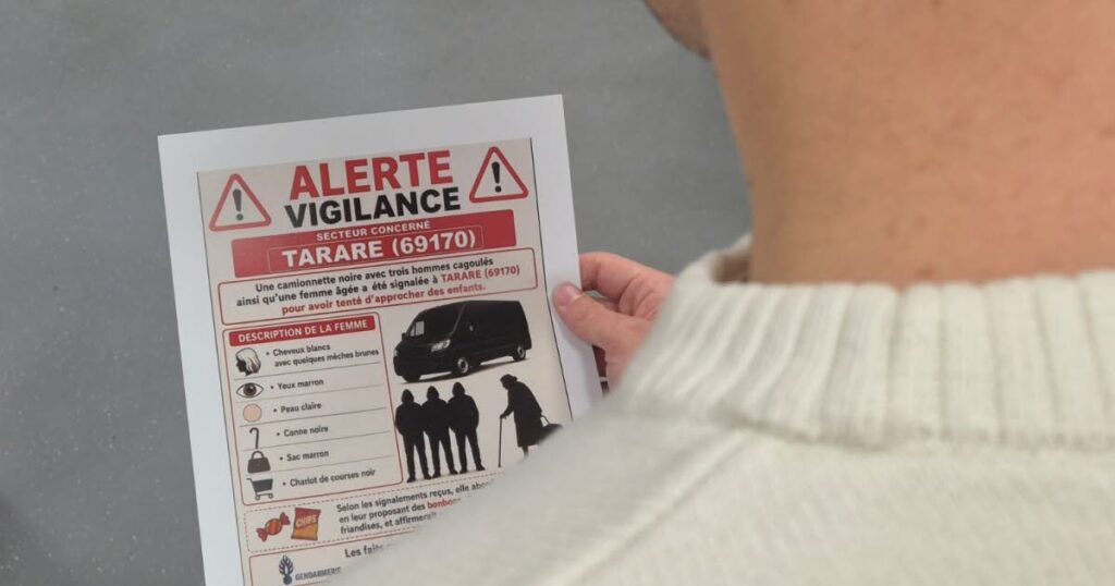 Tarare : une fausse affiche suscite l’inquiétude concernant des individus près des enfants.