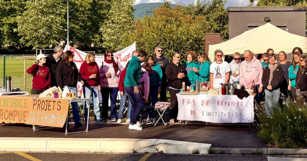 Grève au collège Europe à Obernai, perturbant les cours et la vie scolaire.
