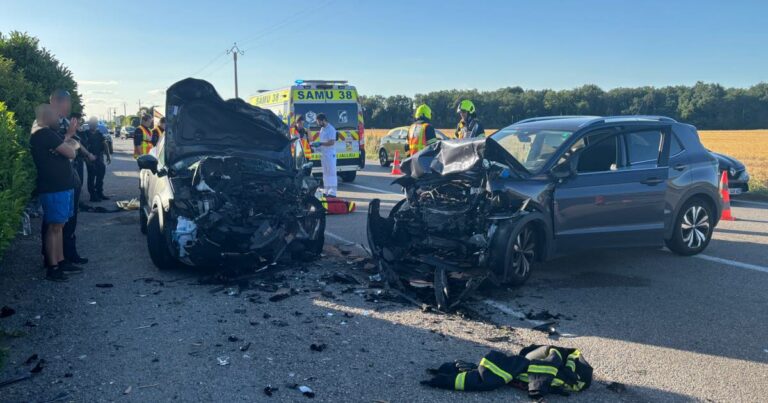 Collision frontale à Grenay : trois blessés secourus en urgence absolue.