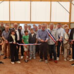 Inauguration du terrain multisport et de la halle sportive à Panissières par la municipalité.