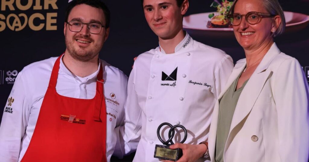 Benjamin Royer, 21 ans, remporte le Prix de l’apprenti en gastronomie en Alsace.