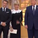 Donald Trump accueilli par le couple présidentiel à Versailles lors du G7 d’Évian.