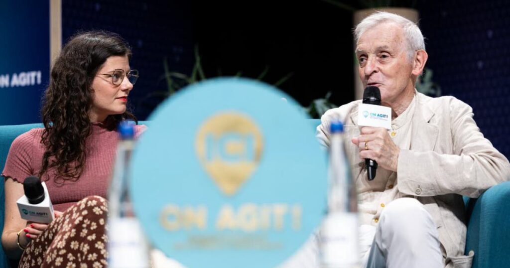 Jean Jouzel du Giec s’exprime au Forum « Ici on agit ! » à Strasbourg sur les défis écologiques.