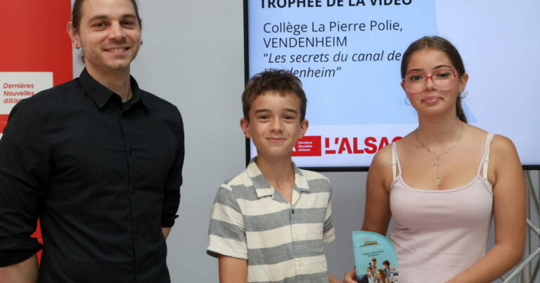 Huit trophées décernés à Strasbourg pour le journal au collège en éducation aux médias.