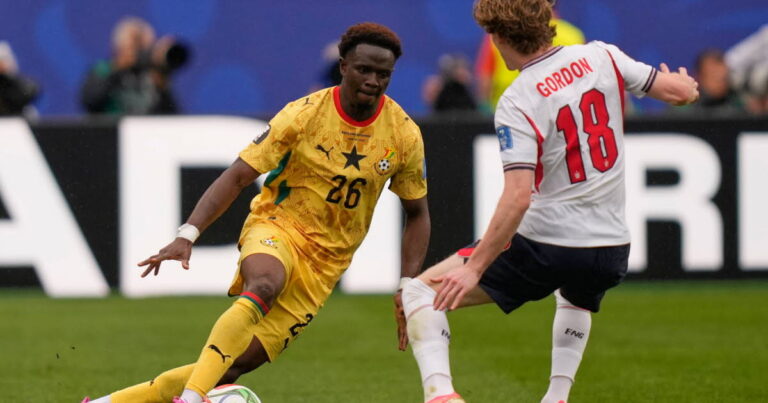 Marvin Senaya et le Ghana obtiennent un match nul contre l’Angleterre en Coupe du monde.