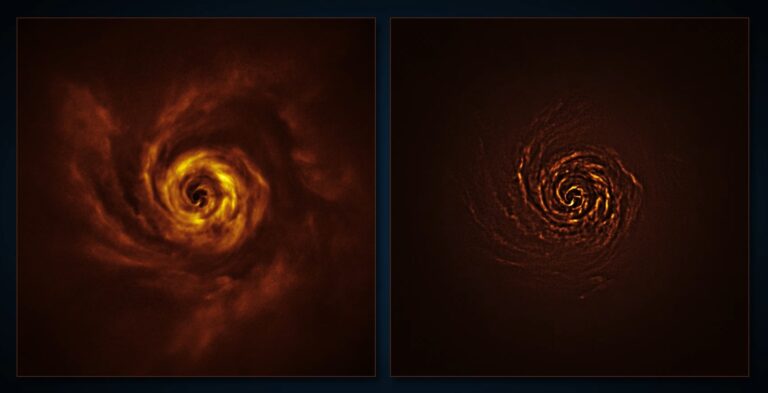 Le VLT observe la rotation de matière autour de l’étoile AB Aurigae.