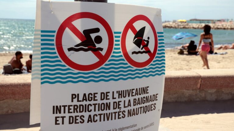 Marseille interdit la baignade à la plage de l’Huveaune en raison de sa pollution