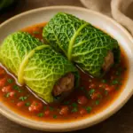 Chou farci à la viande hachée : recette simple pour 4 personnes à réaliser au potager