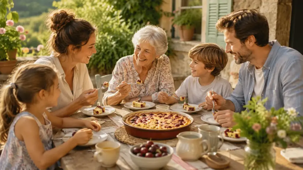 Recette de clafoutis aux fruits du jardin à réaliser avec des enfants en famille.