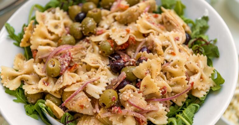 Recette de salade de pâtes au thon et olives pour un repas rapide et équilibré