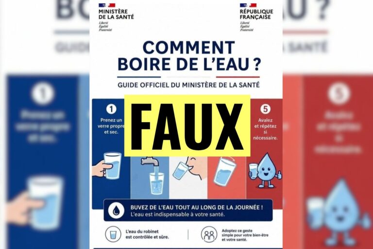 Le ministère de la Santé clarifie son absence de lien avec l’affiche sur l’hydratation.