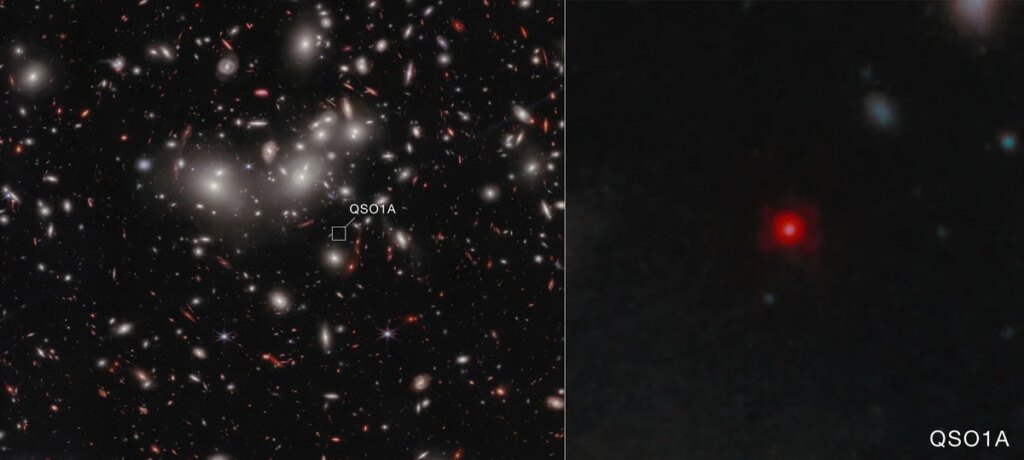 Découverte d’un trou noir massif dans l’Univers jeune par des astrophysiciens européens.