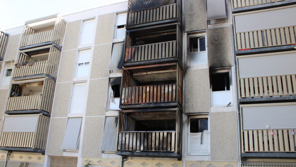 Incendie à Vitrolles : destruction d’appartements et relogement de familles nécessaire