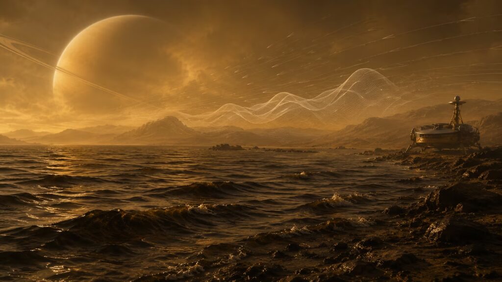 Des scientifiques modélisent des vagues d’océans de lave sur Mars et Titan.