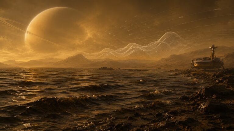 Des scientifiques modélisent les vagues d’océans de lave sur Mars et Titan.