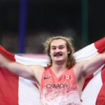 Ethan Katzberg réalise la meilleure performance de l&rsquo;année au lancer du marteau pour le Canada.