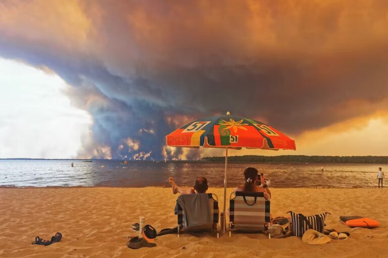 Incendies en Gironde : un photographe témoigne d’une image marquante du sinistre.